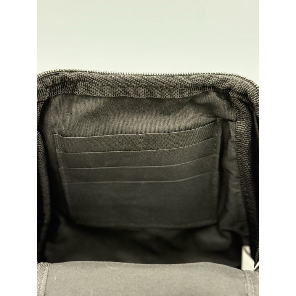 David King Boston Leather Back Pack Shoulder Bag Black Style 3363 Pockets NWT - Picture 8 of 14